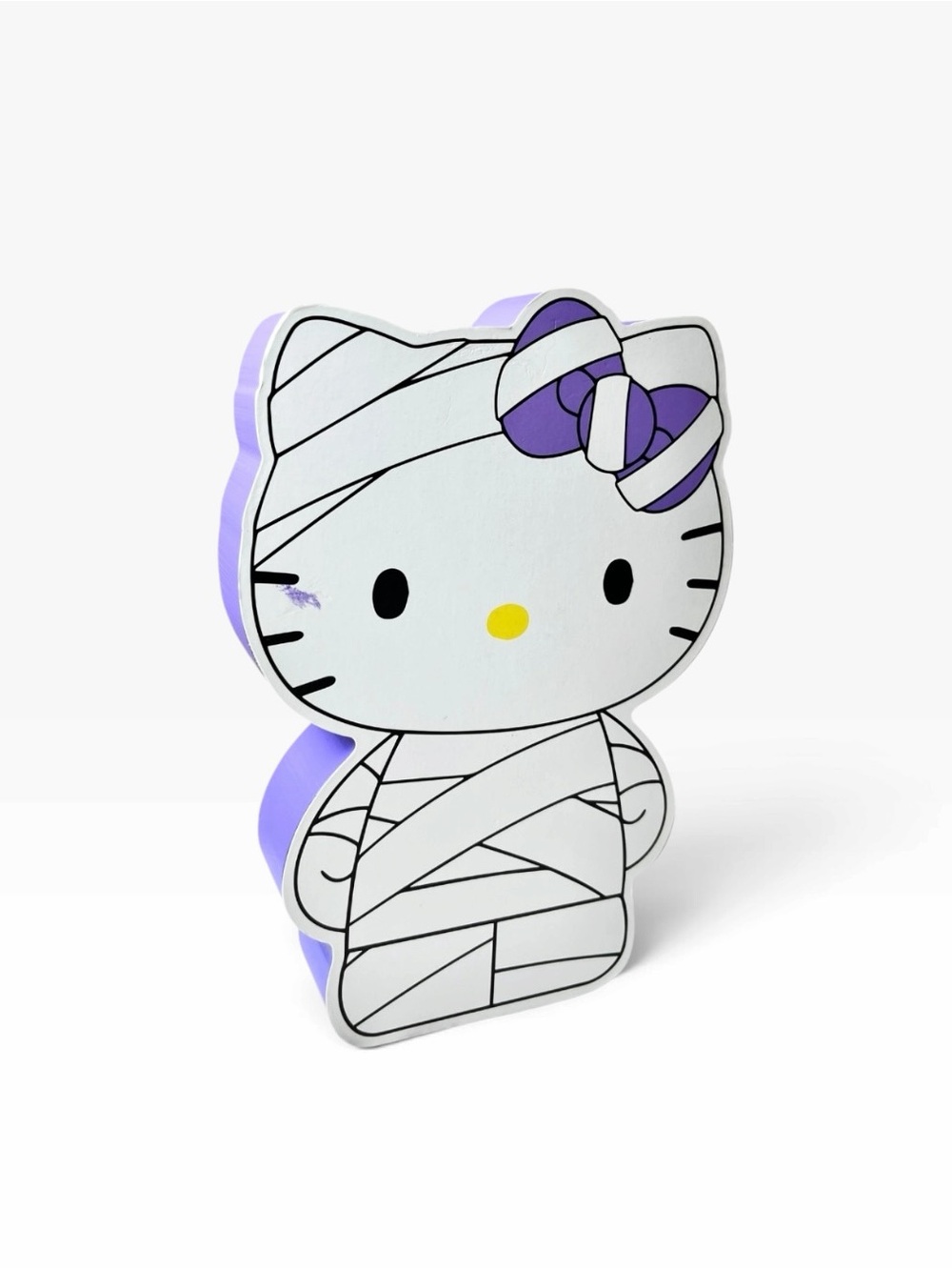 Hello Kitty Halloween Mummy Wood Plaque Sign